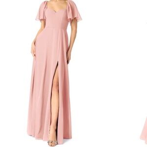 Azazie Chloe style gown in chiffon fabric